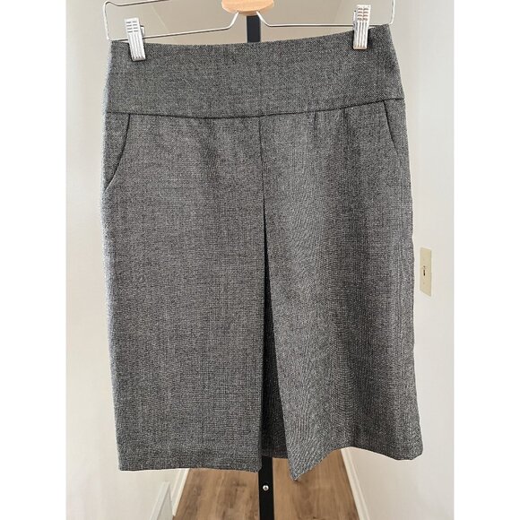 EUC J.Crew Womens Gray Wool Blend Pencil Skirt - Picture 1 of 6